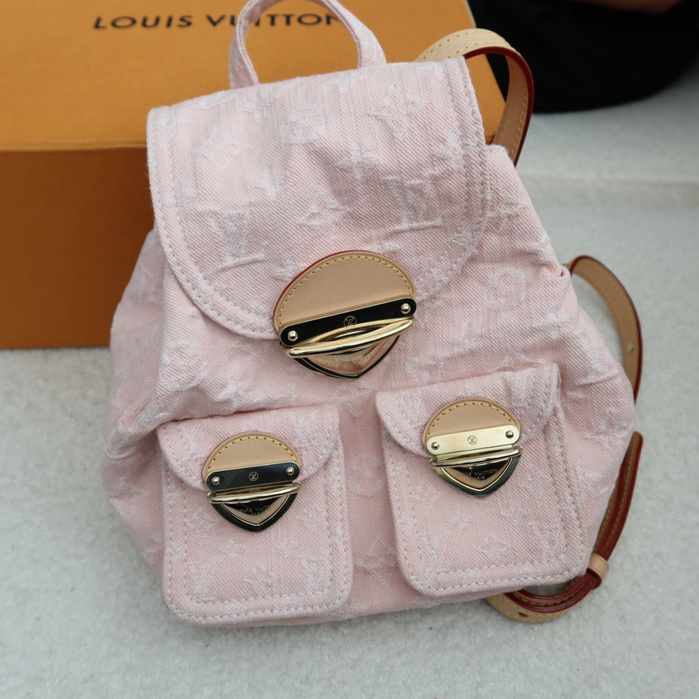 Louis Vuitton Venice Backpack Denim Pink PRELOVED AUTHENTIC